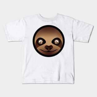 Sloth Face Kids T-Shirt